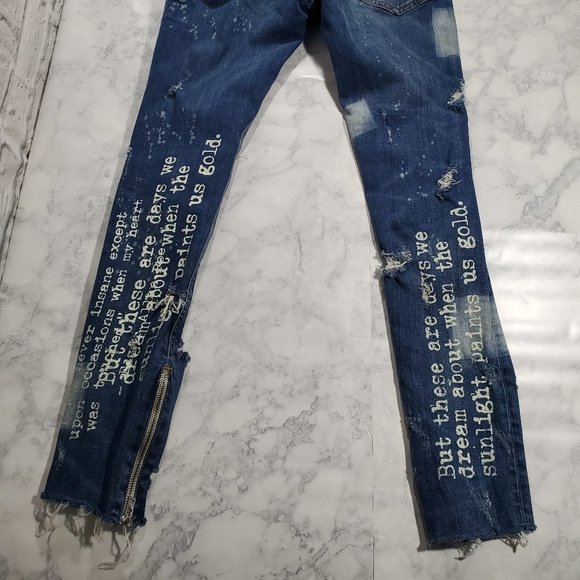 Zara Man Jeans Size 30 Mens Mid Rise Button Fly Di - Picture 3 of 6